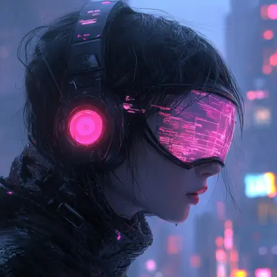 Cyberpunk Apple Watch wallpaper 8 — AI generated by WatchWalls AI