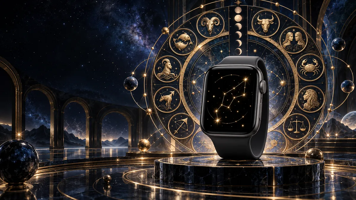 Apple Watch zodiac wallpaper constellation gold astrology