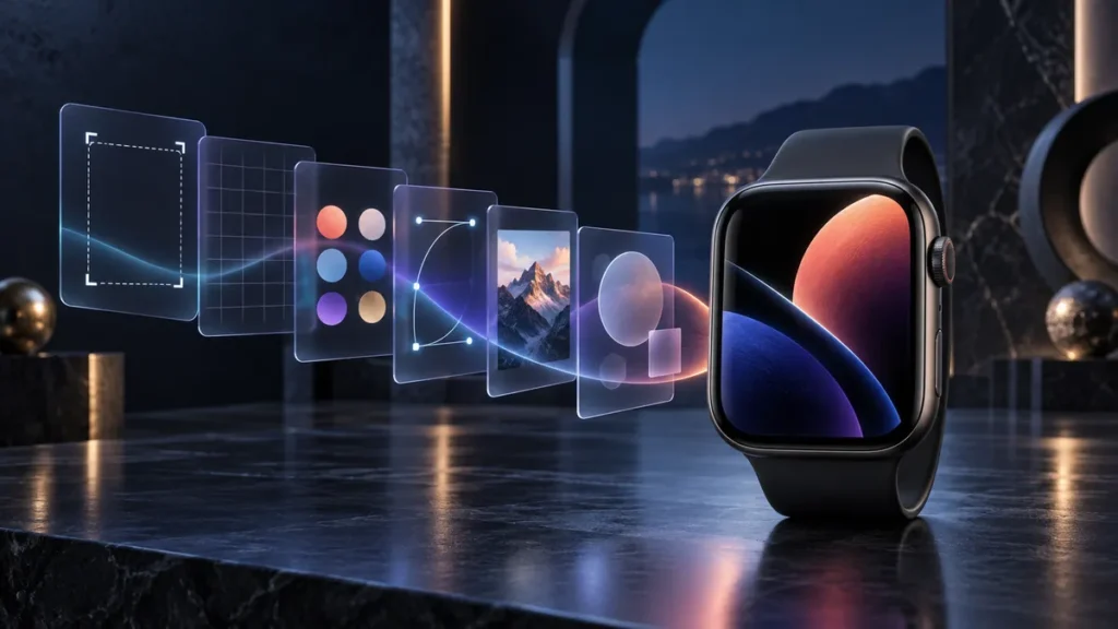 How to make Apple Watch wallpaper DIY design process with Canva and tools