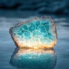 Crystal rocks water reflection Apple Watch wallpaper